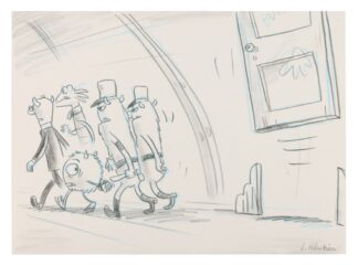 Monsters, Inc. - hand-drawn beat board signed by Jorgen Klubien