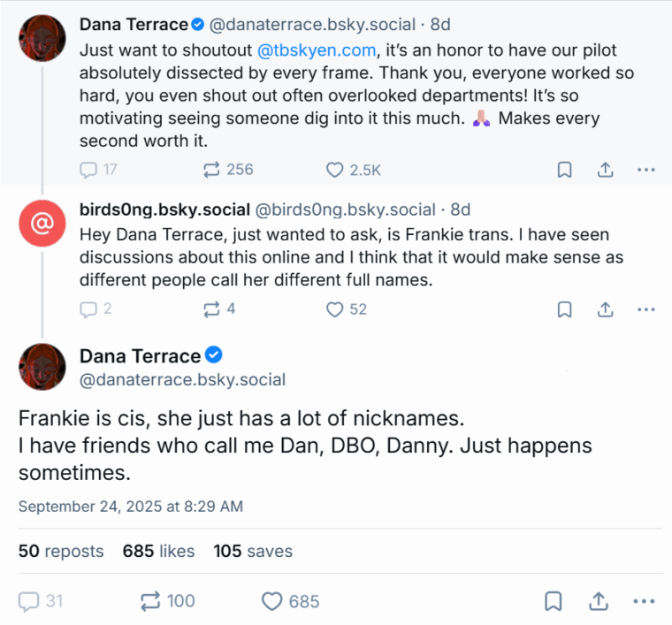 Dana Terrace frankie bsky