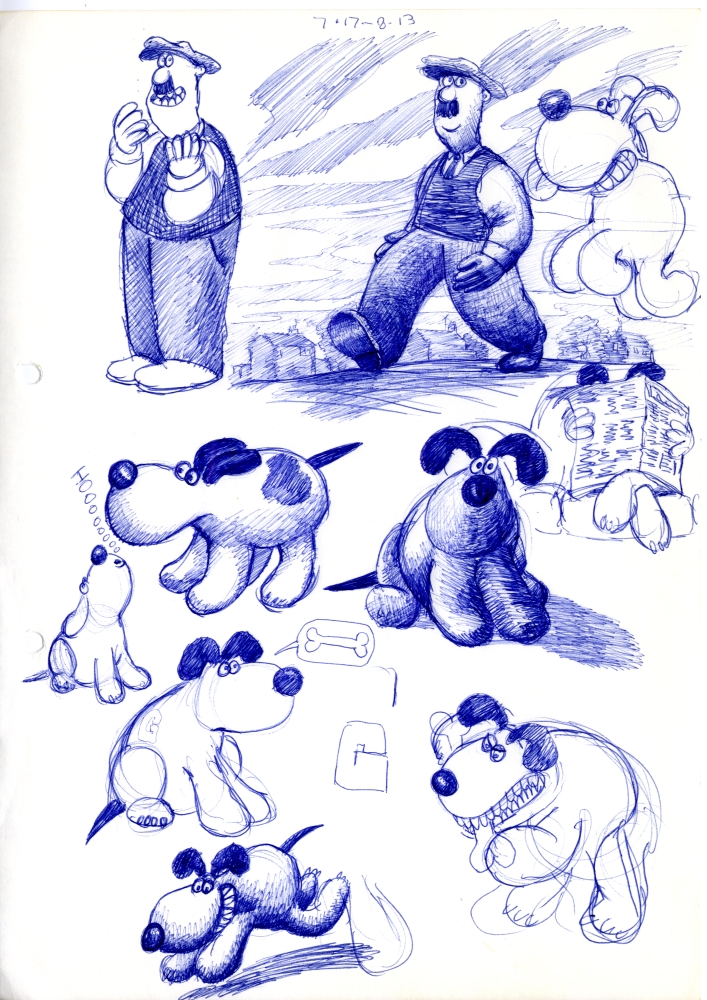 Grand Day Out development sketches