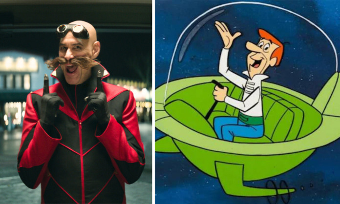 Jim Carrey as Ivo Robotnik in Sonic the Hedgehog 2 (2022) [©2022 Paramount Pictures and Sega of America, Inc.] | The Jetsons