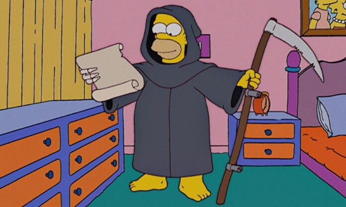 'The Simpsons,' the longest-running American sitcom animated or otherwise, has remained immune from TV toon cuts since its 1989 premiere. [image from 